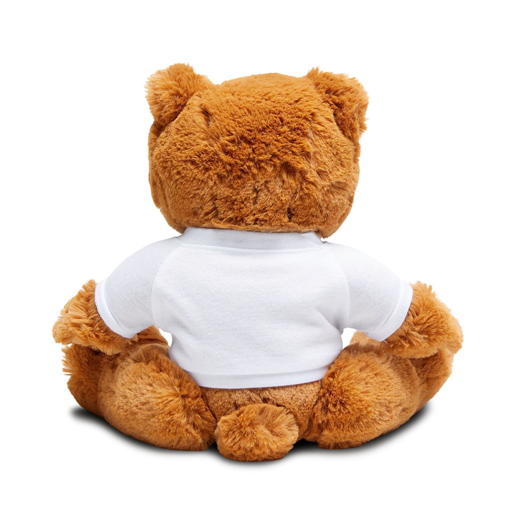 Season’s Greetings Plush Teddy Bear — Holiday Gift Bear with T-Shirt