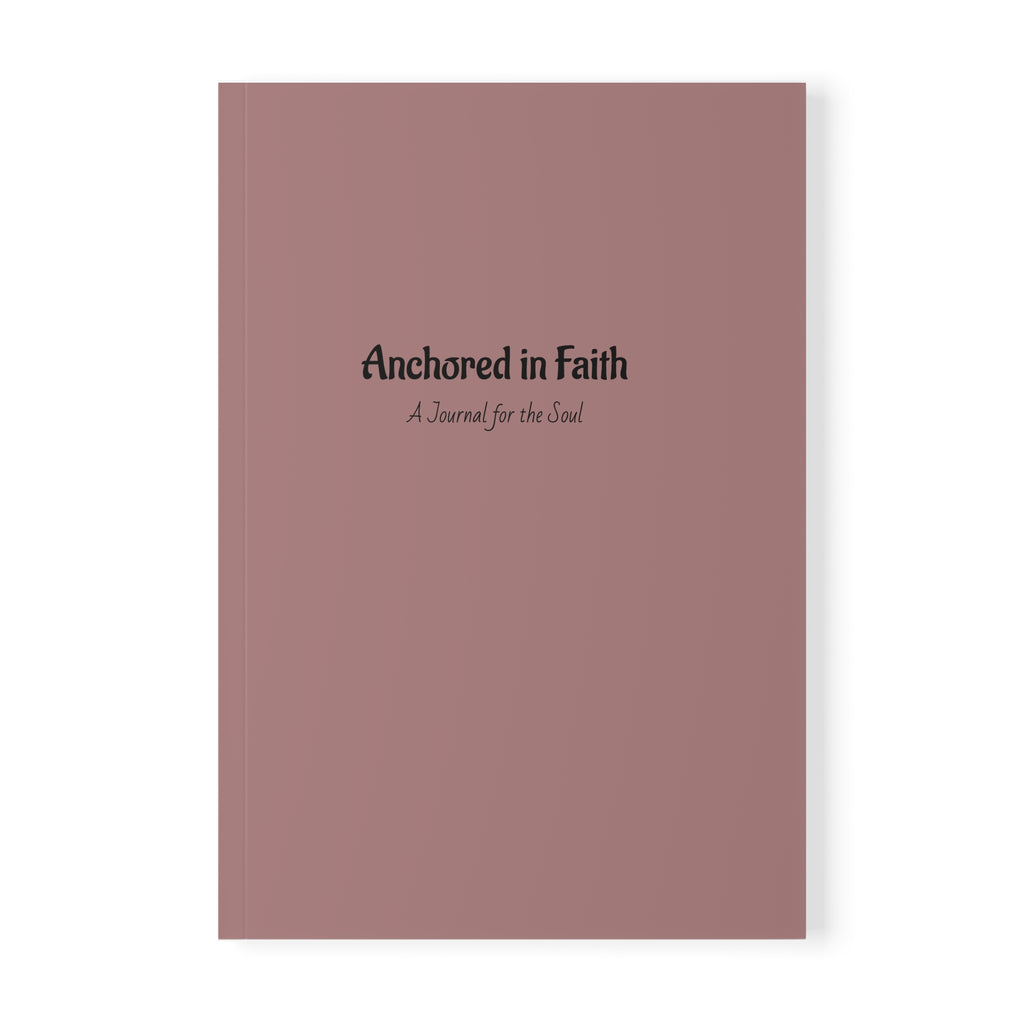 Anchored in Faith A5 Journal — Softcover Christian Notebook