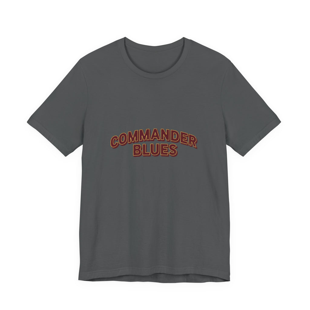 Commander Blues T-Shirt — Retro Script Band Tee