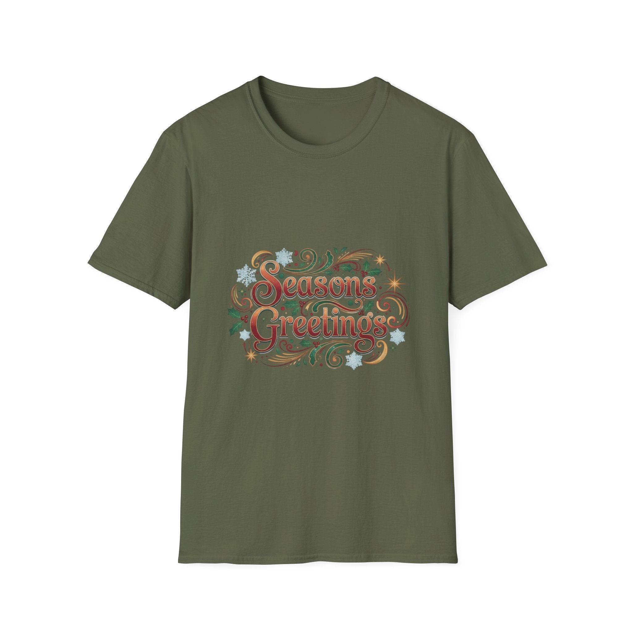 Season's Greetings T-Shirt — Festive Holiday Graphic Tee