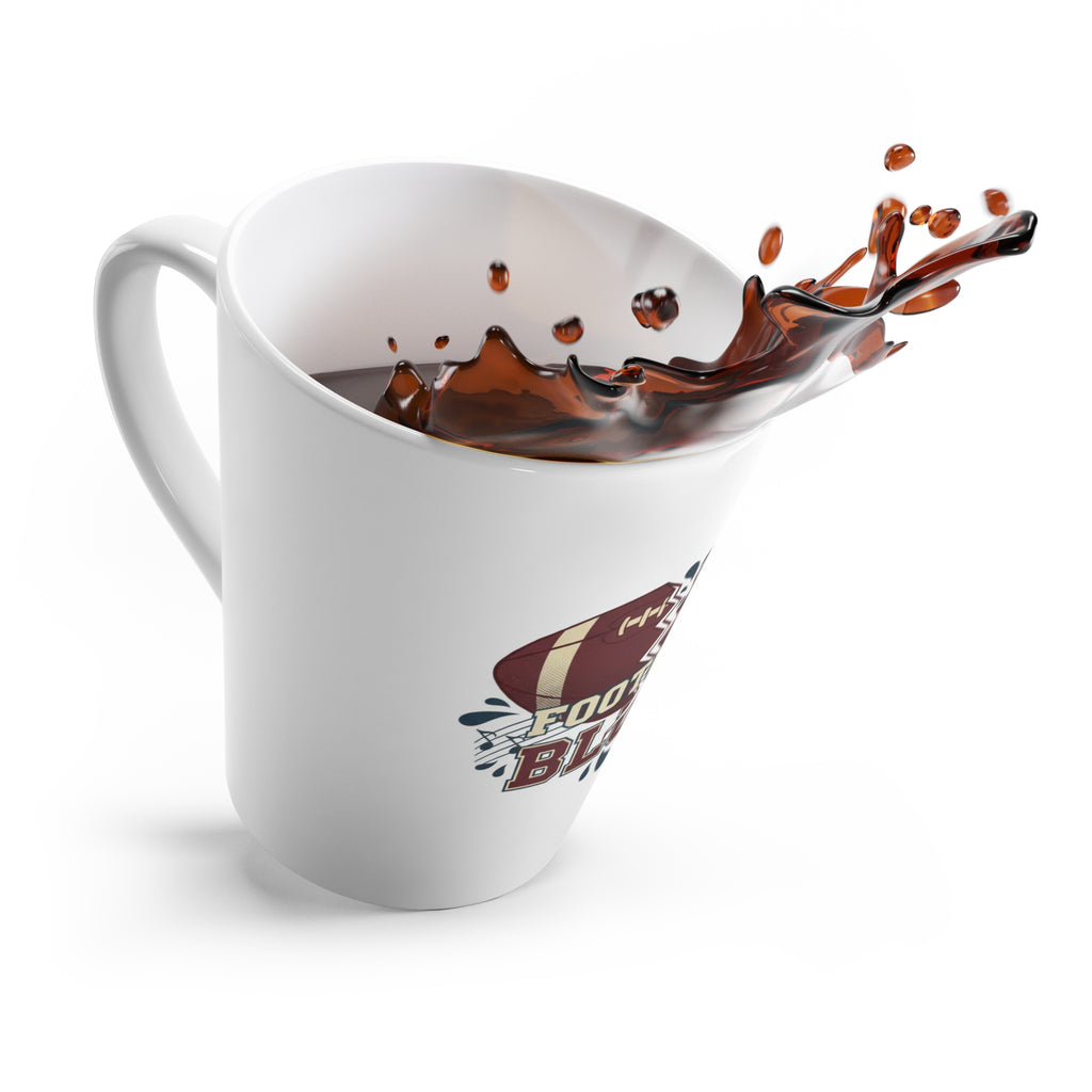 Football Blues Latte Mug – Football Graphic Coffee Cup for Fans
