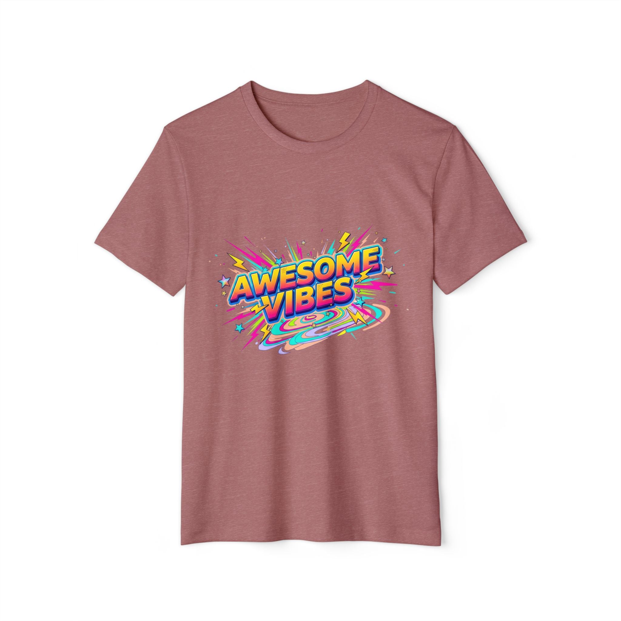 Awesome Vibes T-Shirt — Retro Rainbow Graphic Tee