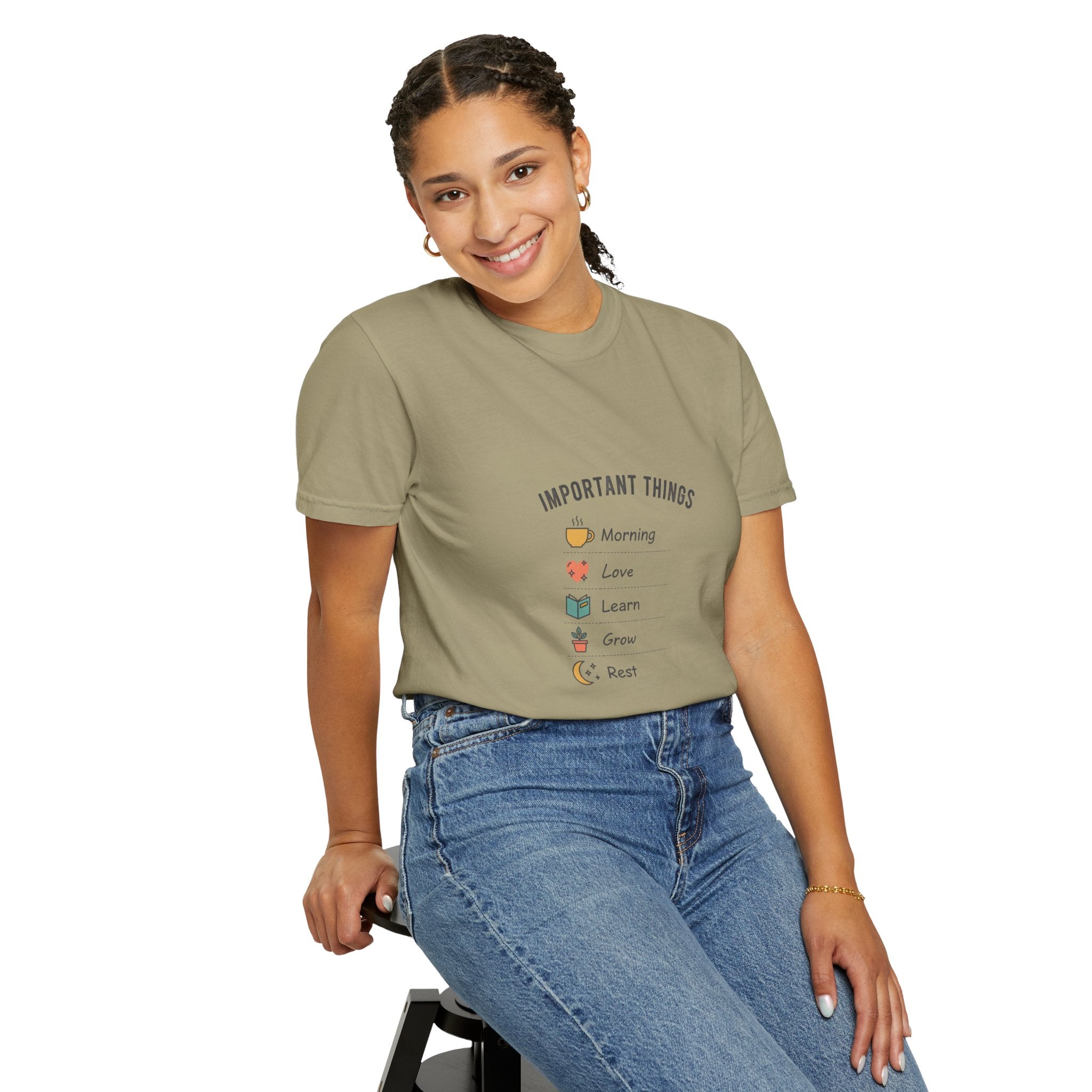 Important Things T‑Shirt — Comfortable Graphic Tee