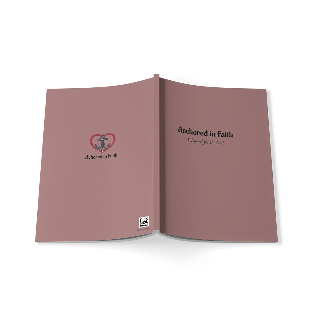 Anchored in Faith A5 Journal — Softcover Christian Notebook
