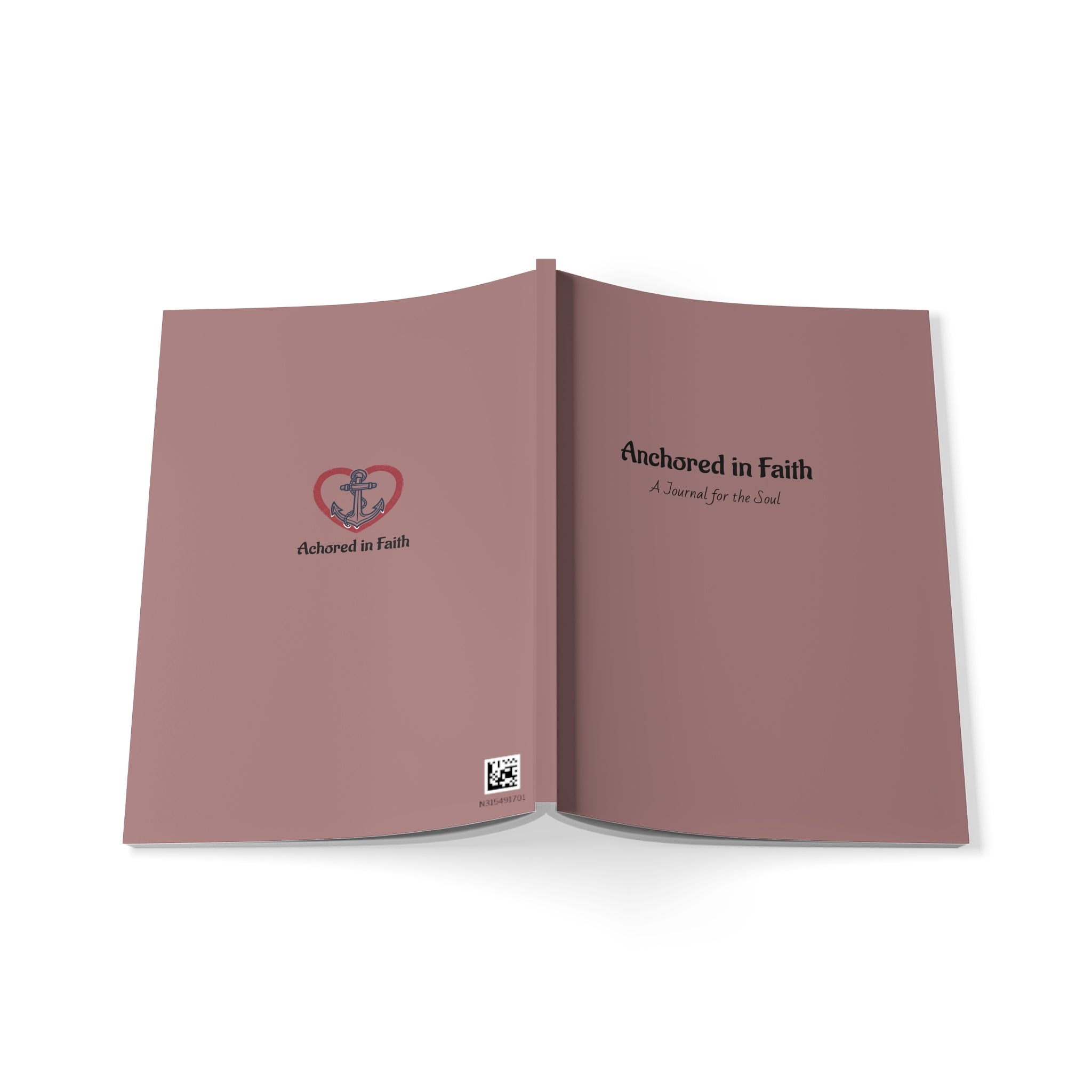 Anchored in Faith A5 Journal — Softcover Christian Notebook