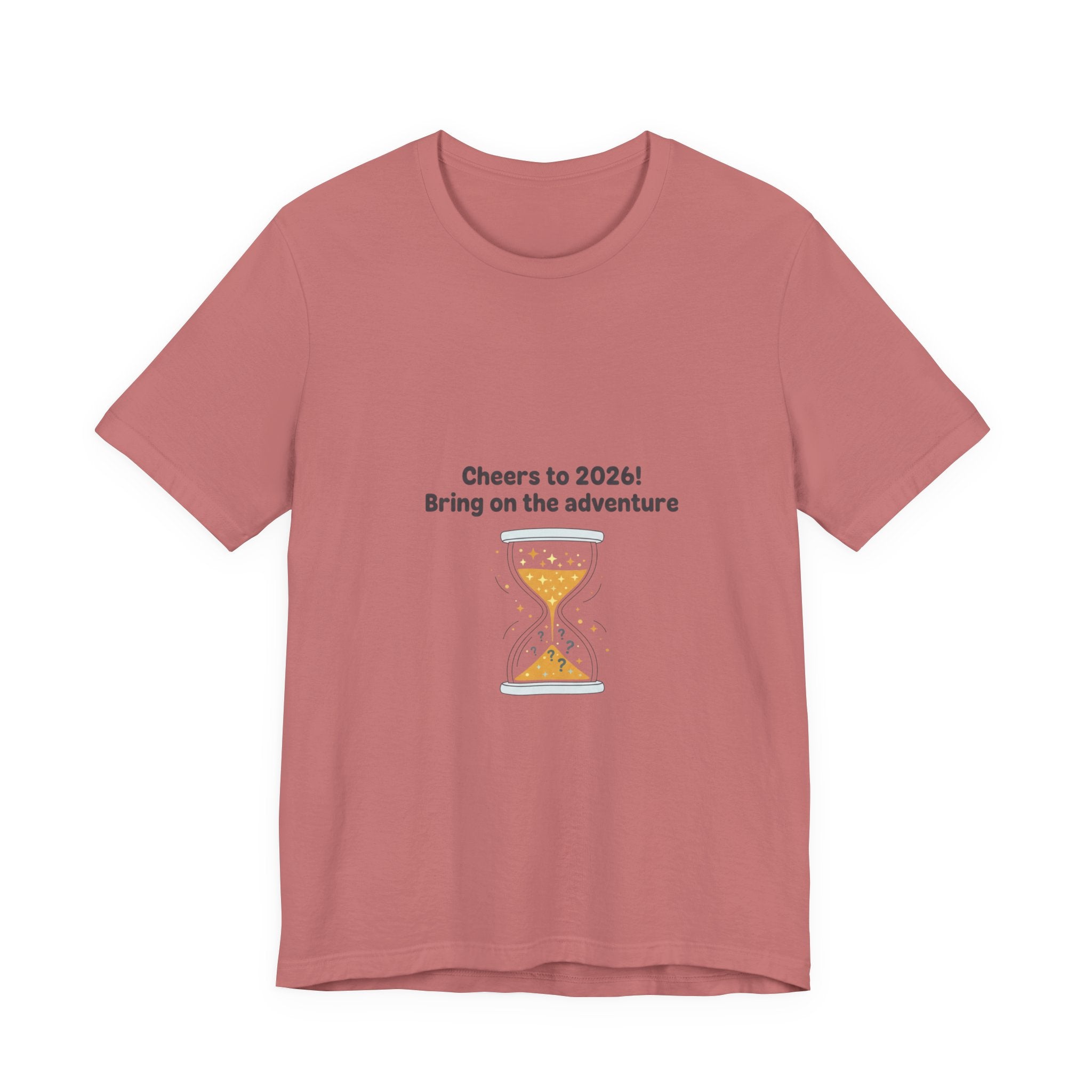 Cheers to 2026 Hourglass Tee | New Year Countdown, 2026 goals