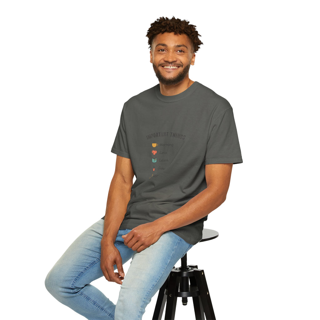 Important Things T‑Shirt — Comfortable Graphic Tee
