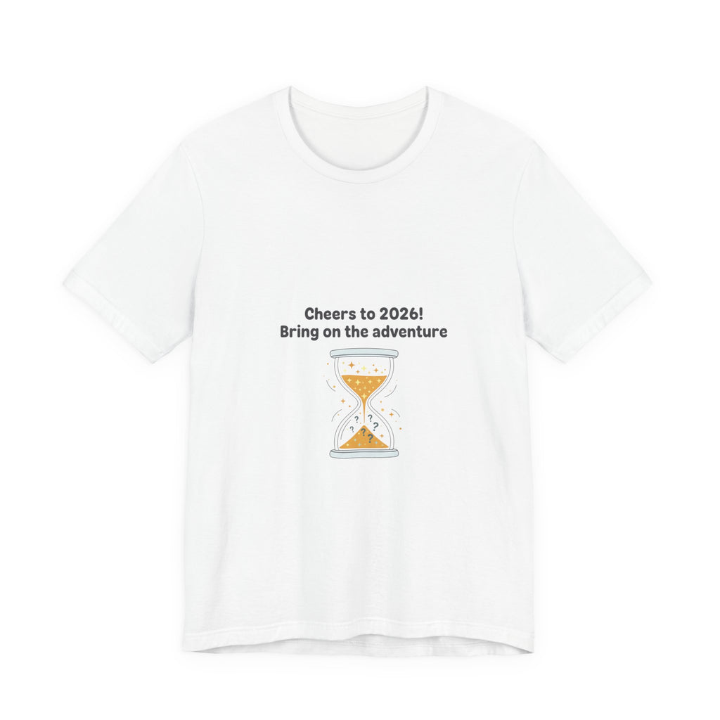 Cheers to 2026 Hourglass Tee | New Year Countdown, 2026 goals