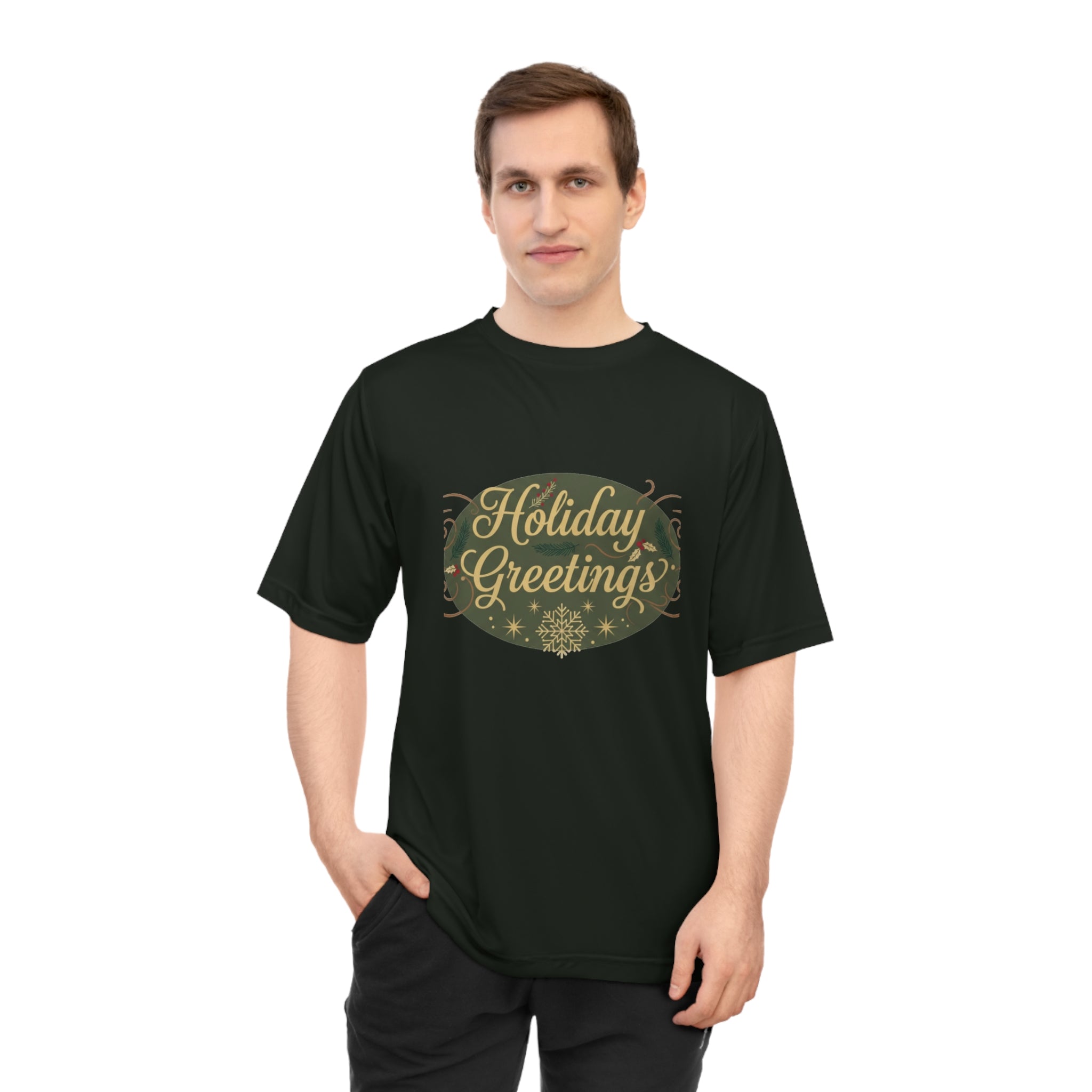 Holiday Greetings Performance T‑Shirt