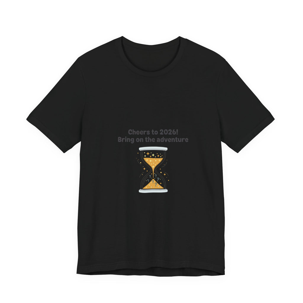 Cheers to 2026 Hourglass Tee | New Year Countdown, 2026 goals