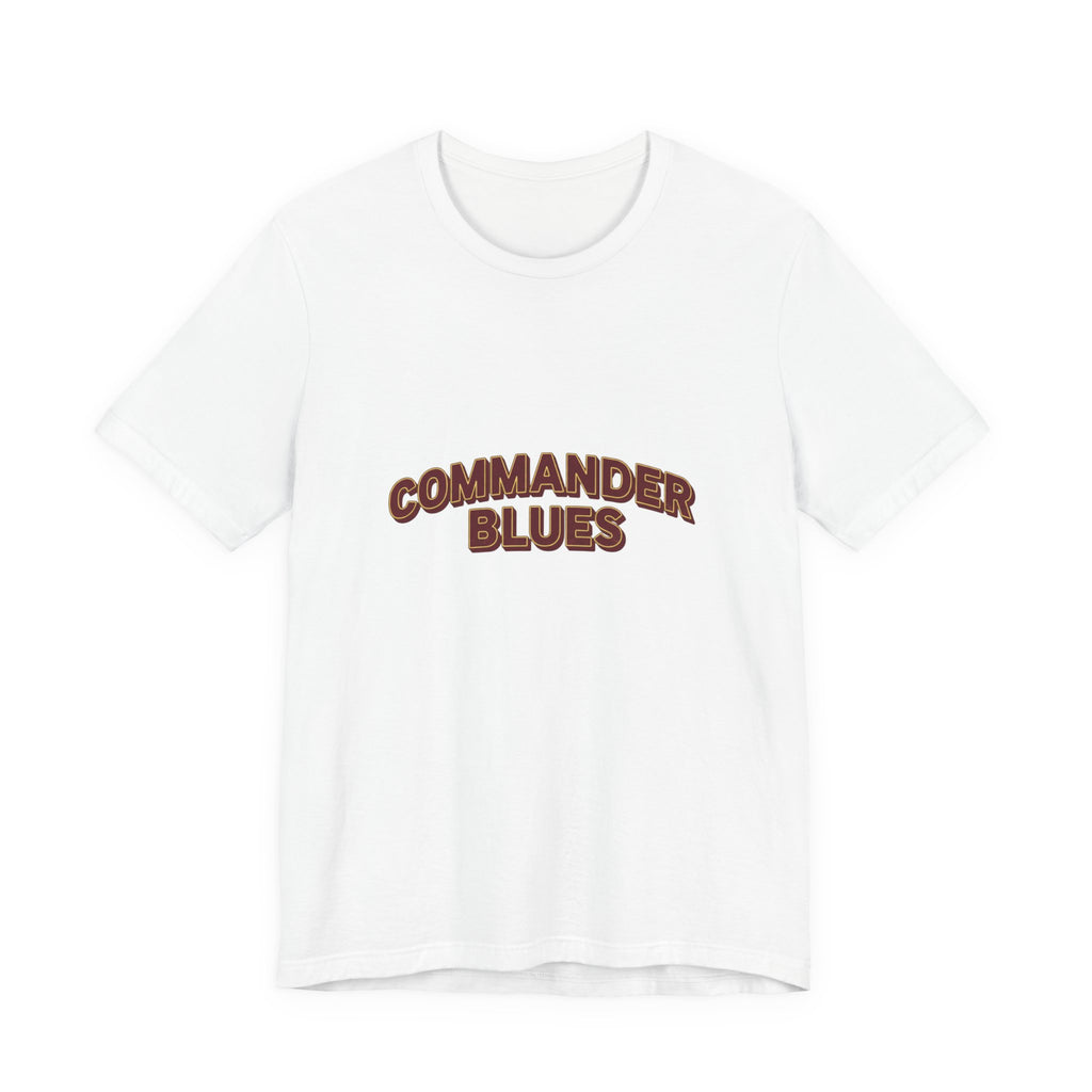 Commander Blues T-Shirt — Retro Script Band Tee