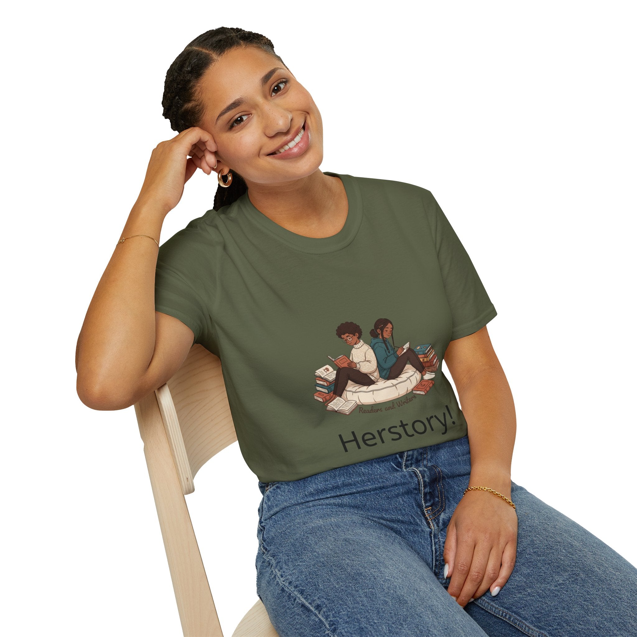 Herstory Reading T-Shirt — Feminist Book Lover Tee