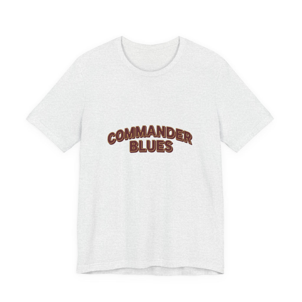 Commander Blues T-Shirt — Retro Script Band Tee