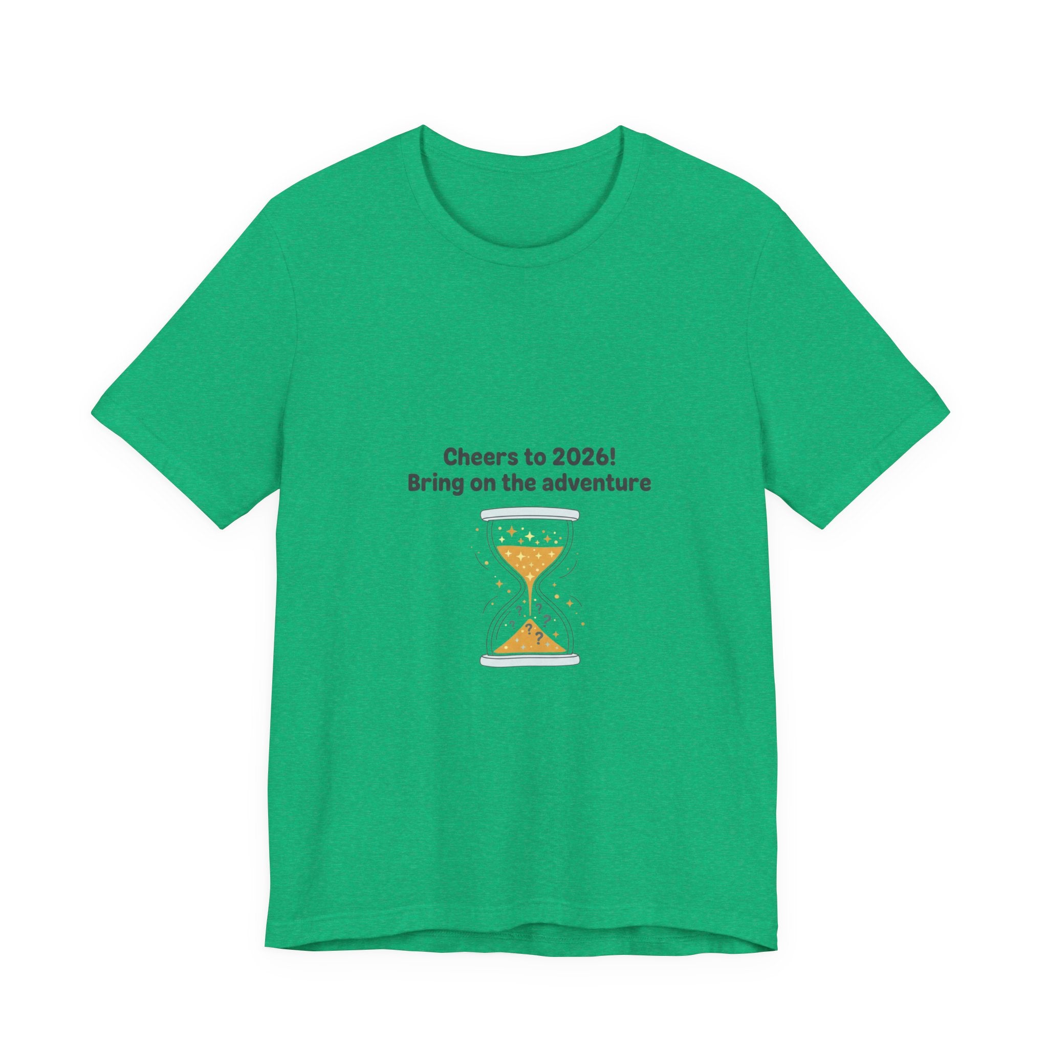 Cheers to 2026 Hourglass Tee | New Year Countdown, 2026 goals