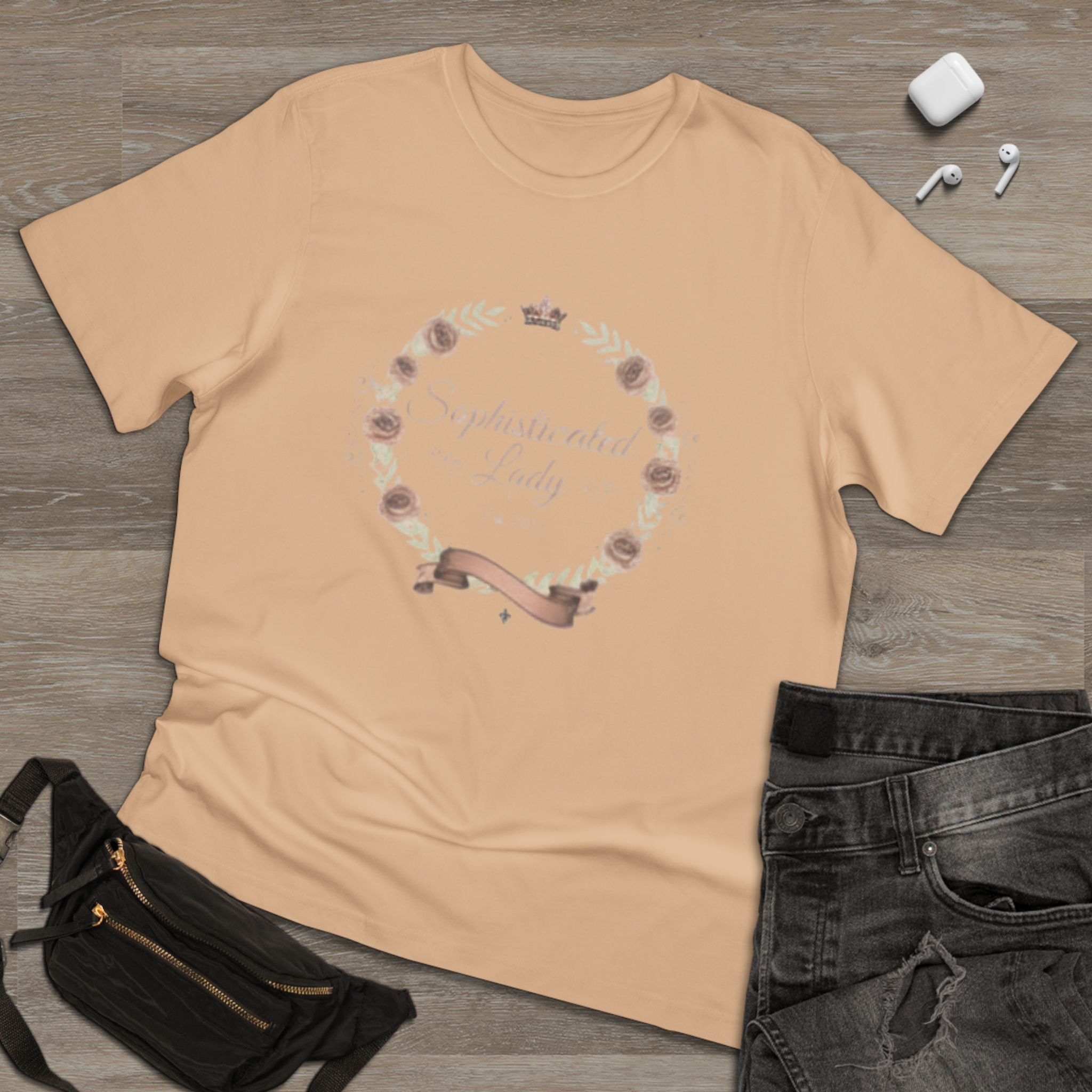 Sophisticated Lady Floral T-Shirt — Elegant Gift Tee for Women