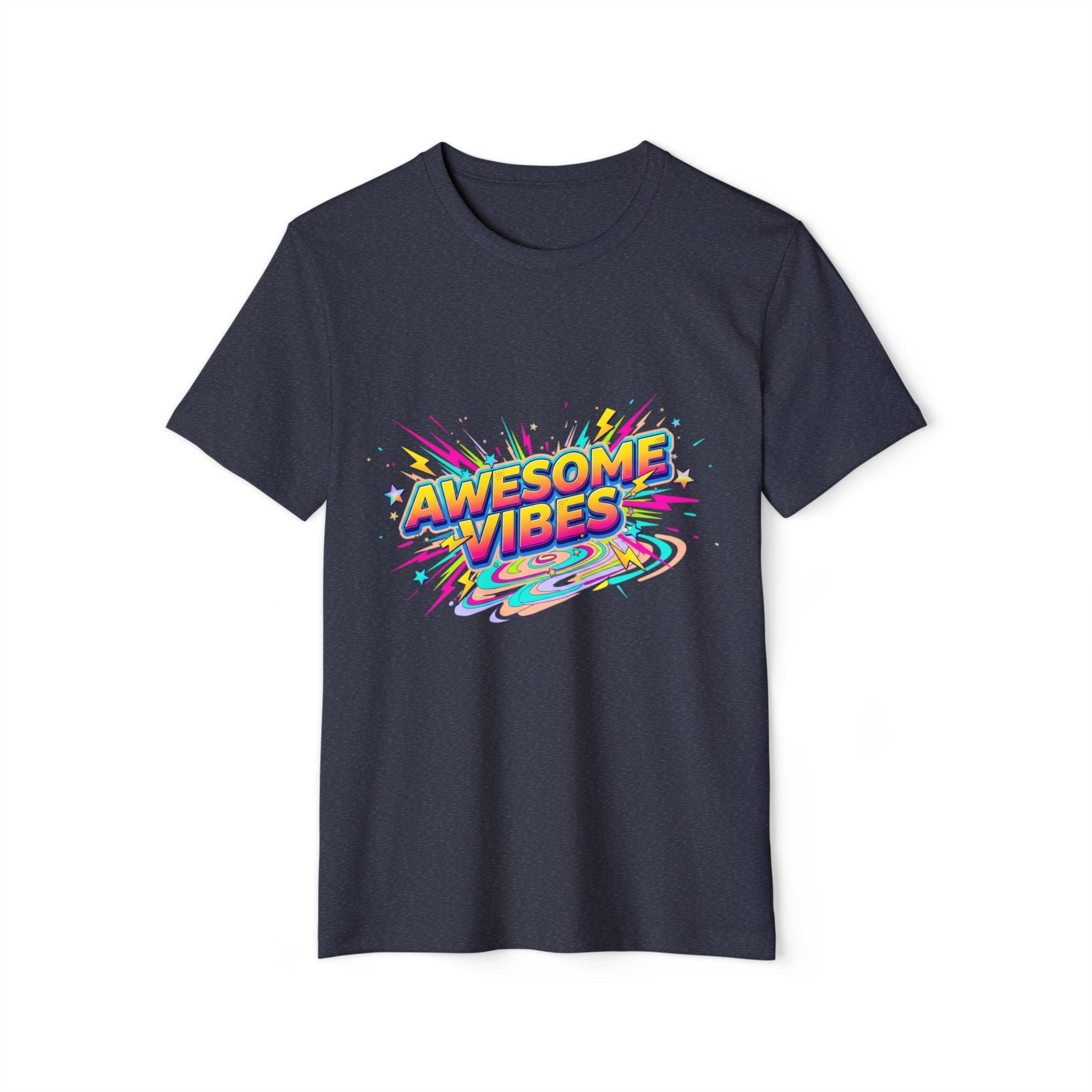 Awesome Vibes T-Shirt — Retro Rainbow Graphic Tee