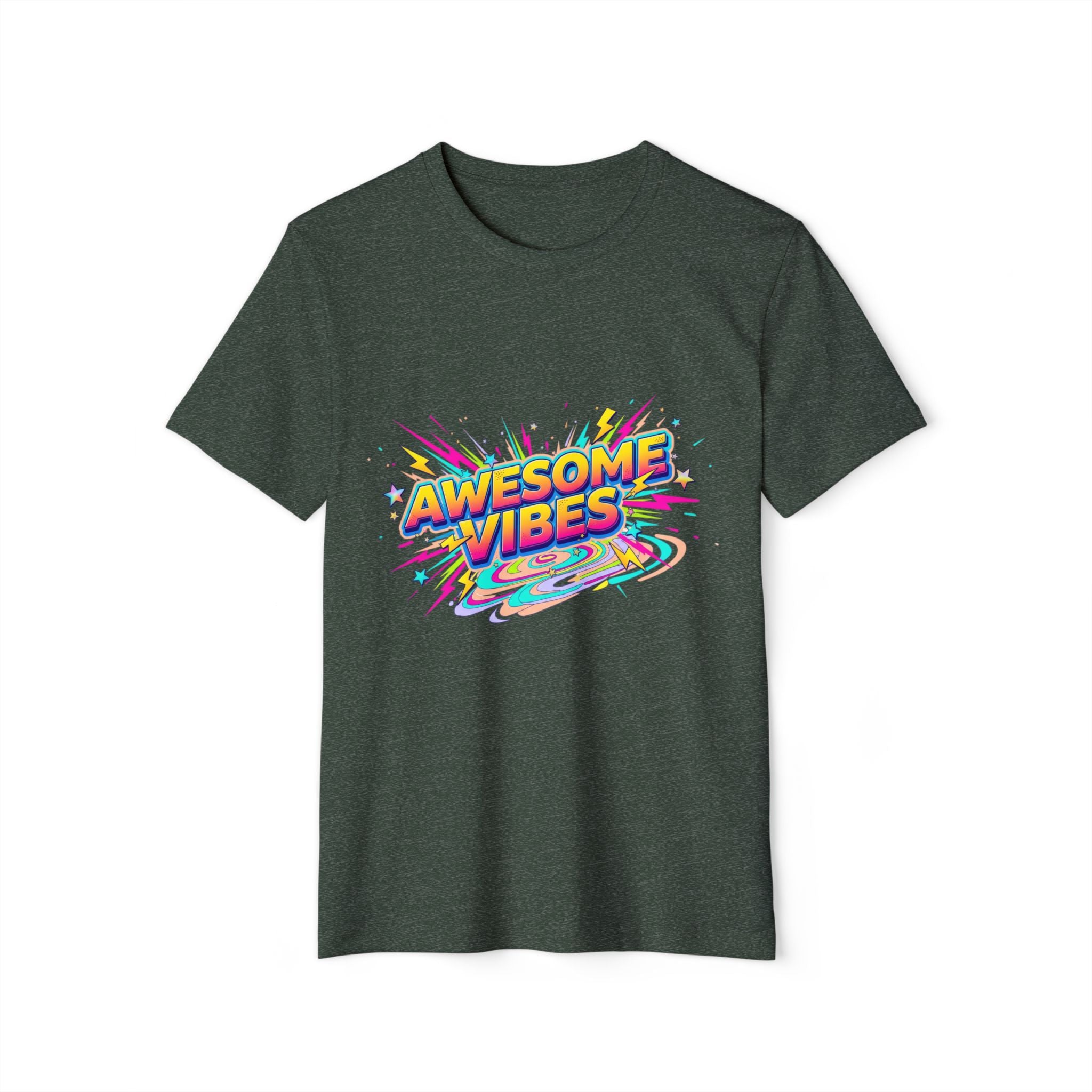 Awesome Vibes T-Shirt — Retro Rainbow Graphic Tee