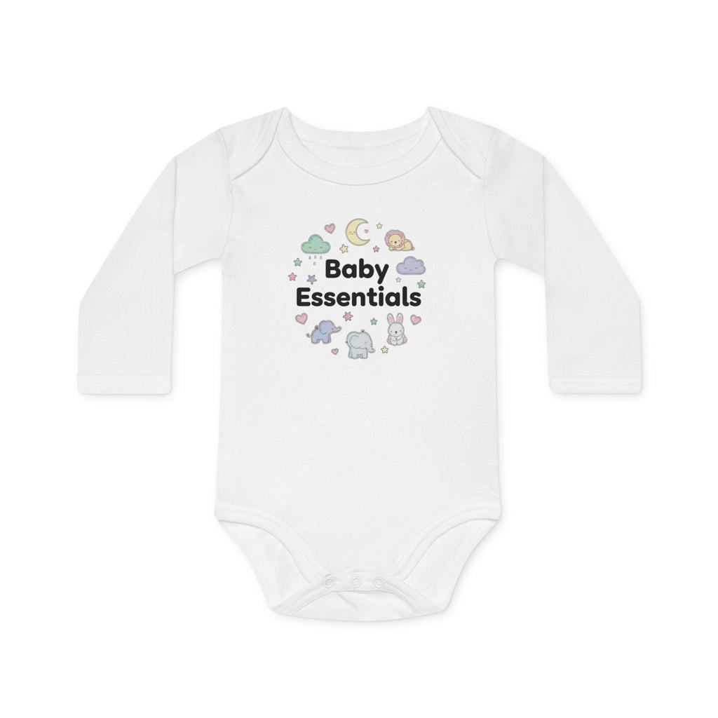 Baby Bodysuit “Baby Essentials” Cute Cloud & Animal Newborn Gift