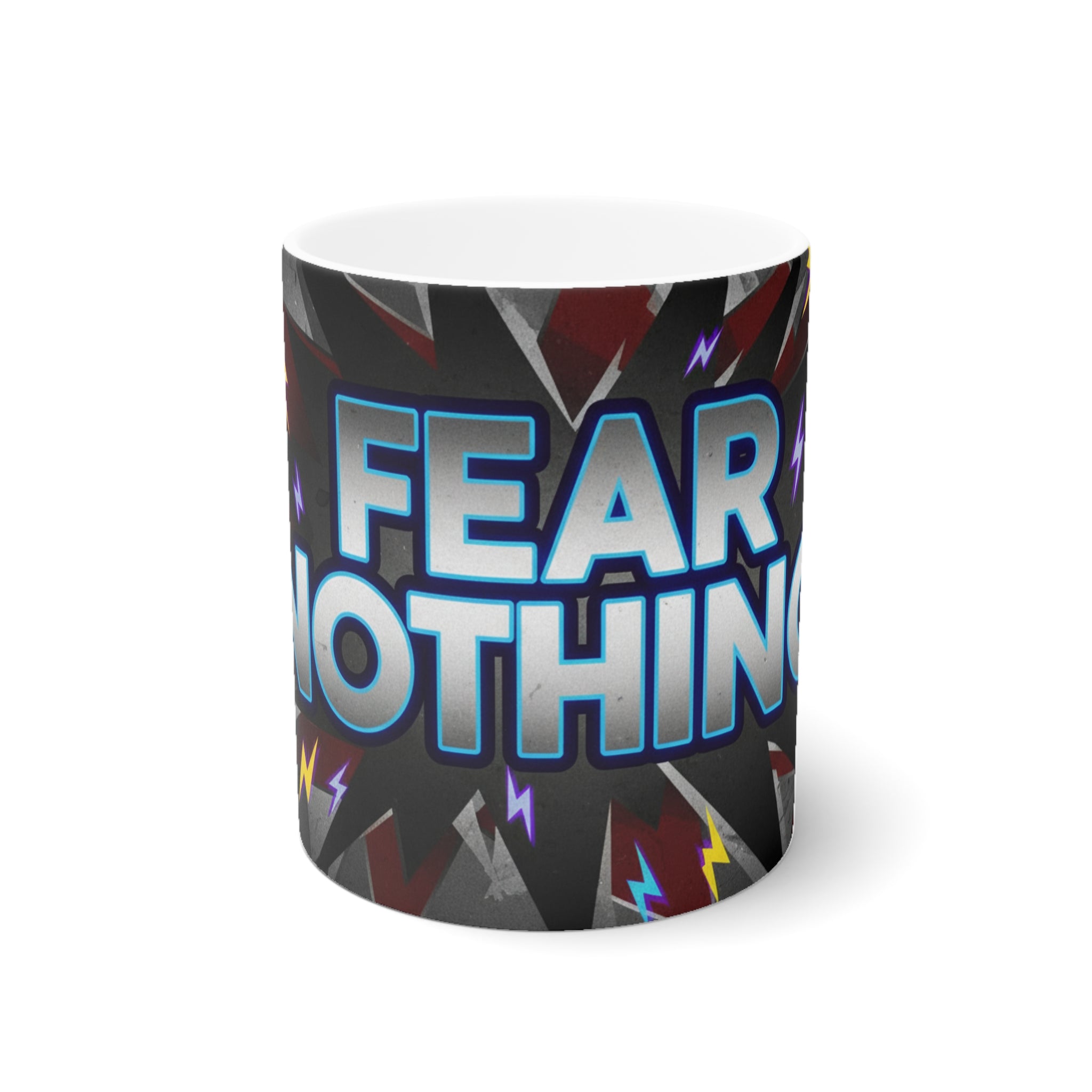 Fear Nothing Mug — Bold Motivational Ceramic Coffee Cup