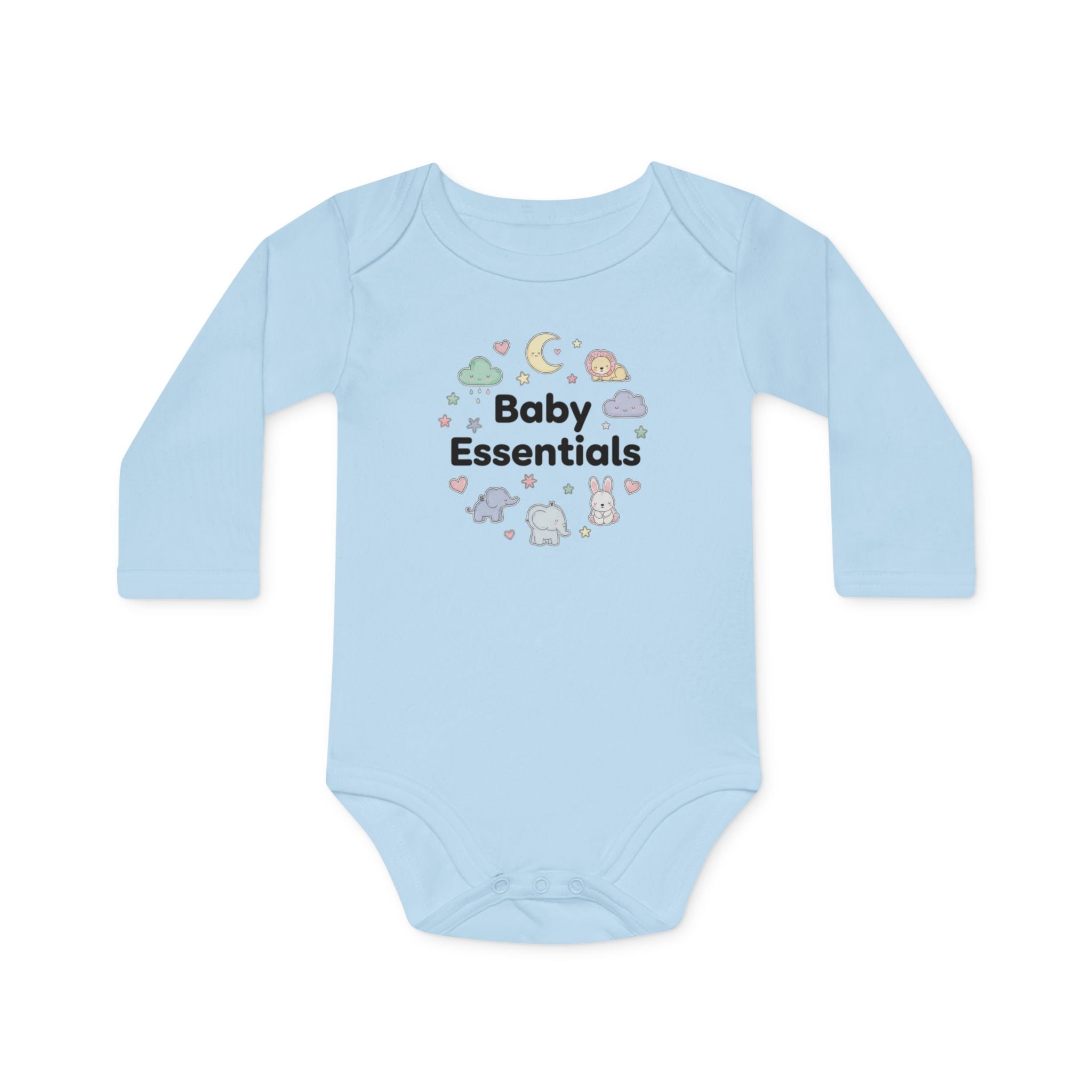 Baby Bodysuit “Baby Essentials” Cute Cloud & Animal Newborn Gift