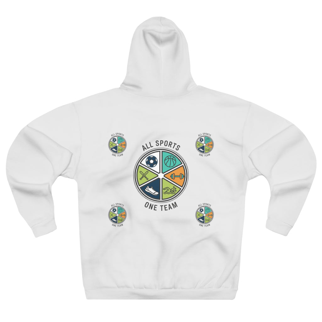 All Sports One Team Hoodie — Youth & Adult Athletic Team Pullover Sweatshirt