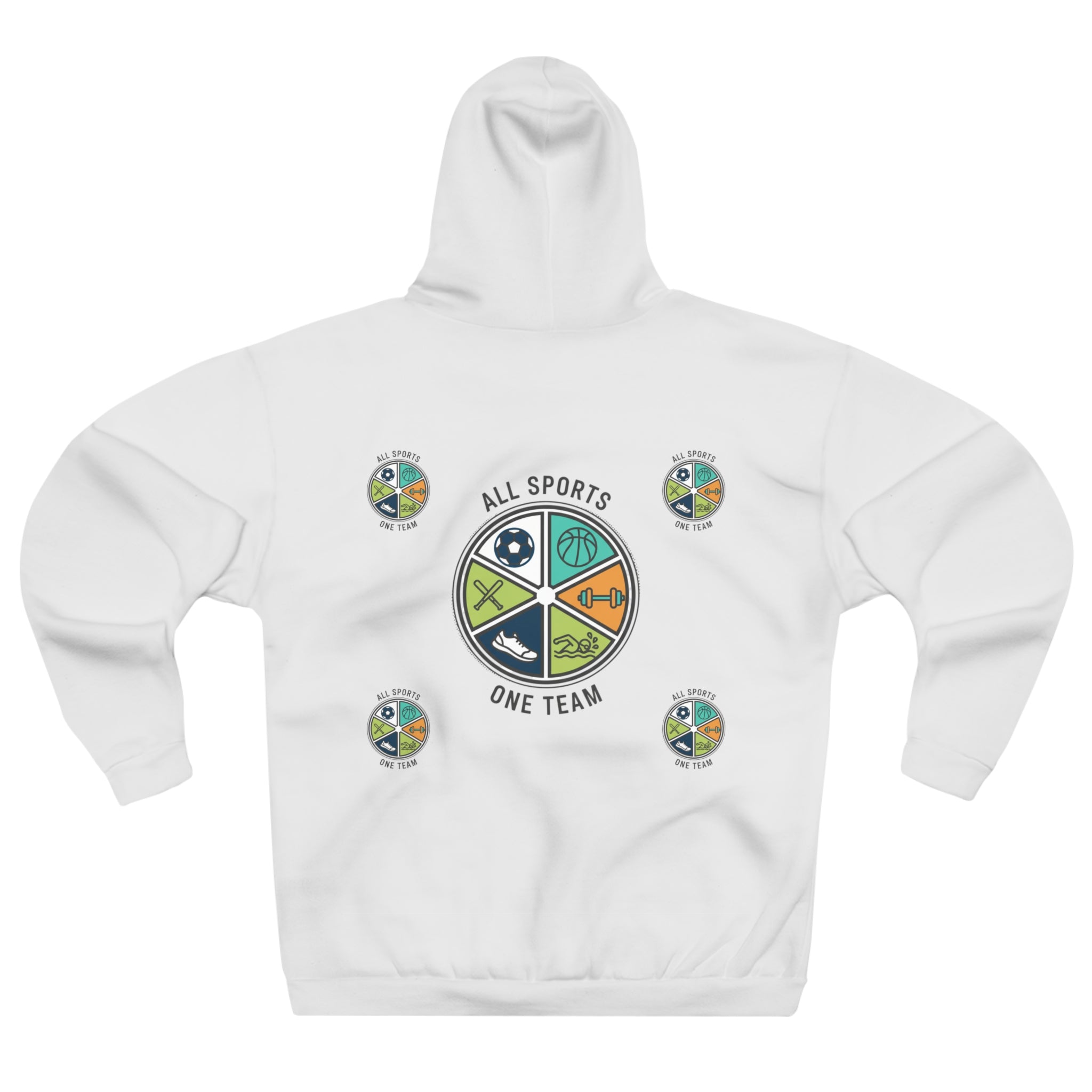 All Sports One Team Hoodie — Youth & Adult Athletic Team Pullover Sweatshirt