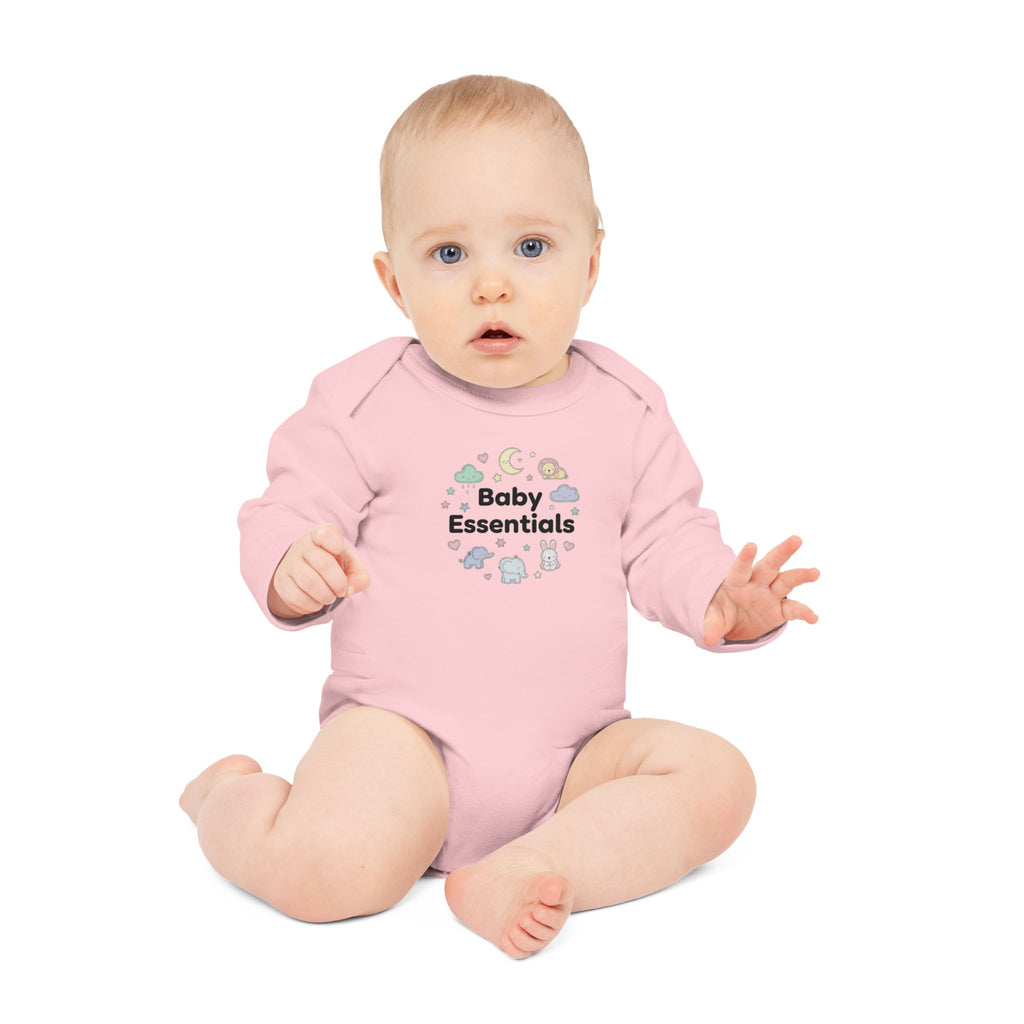 Baby Bodysuit “Baby Essentials” Cute Cloud & Animal Newborn Gift