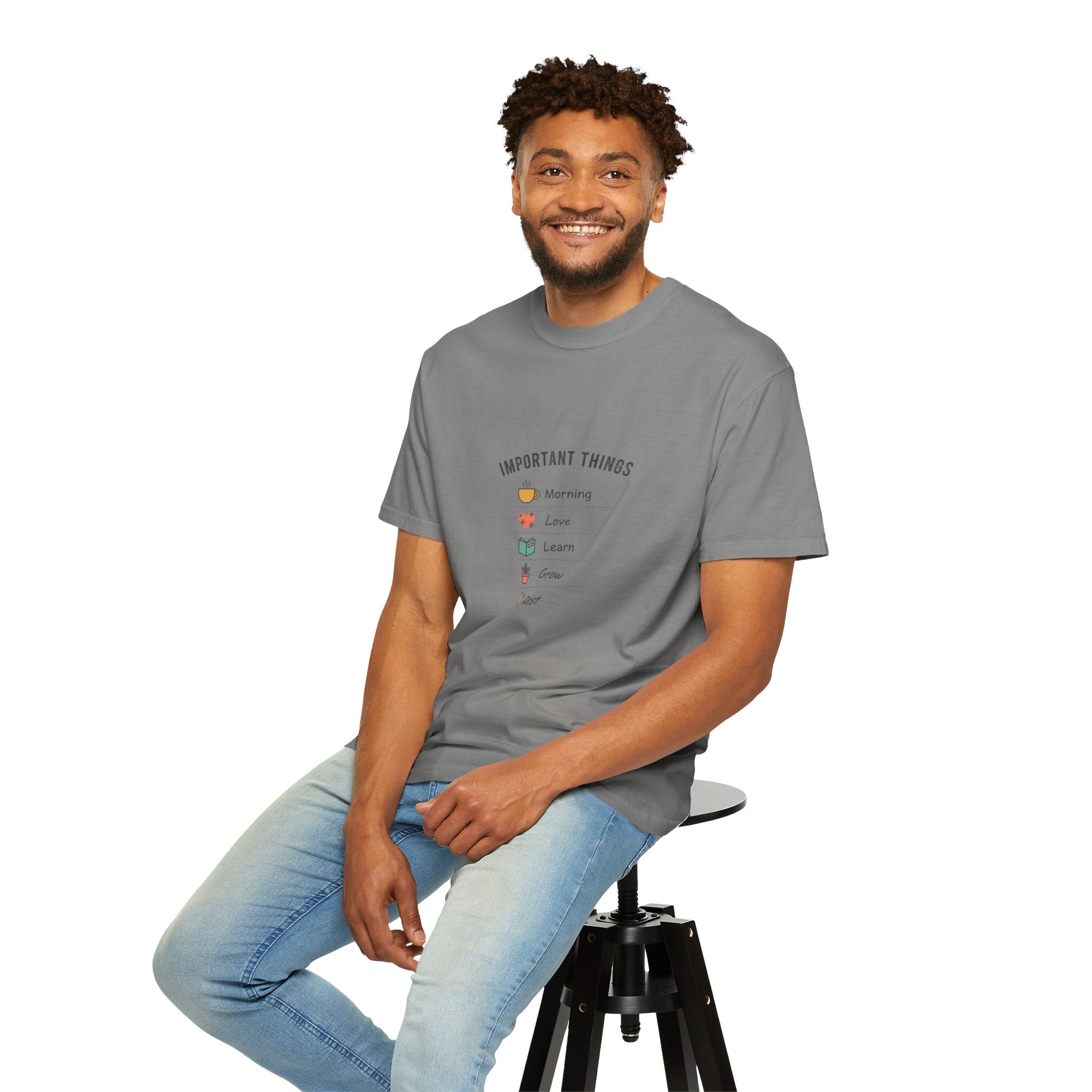 Important Things T‑Shirt — Comfortable Graphic Tee