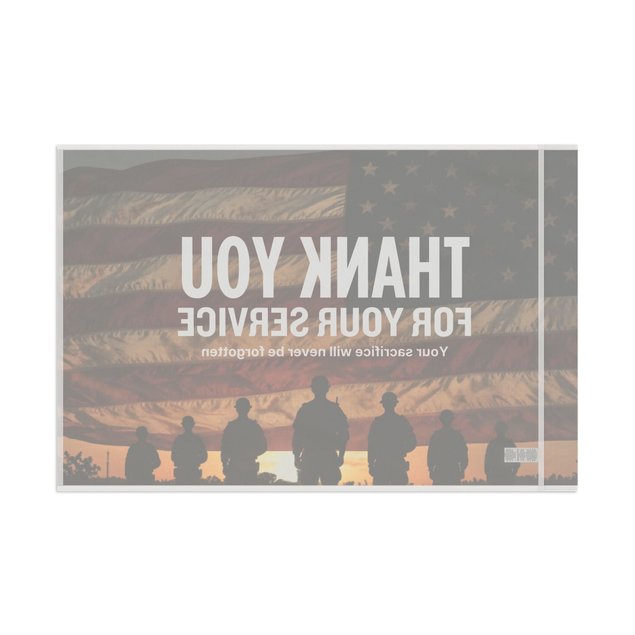 Flag - "Thank You For Your Service" Memorial Flag (Veteran Tribute)