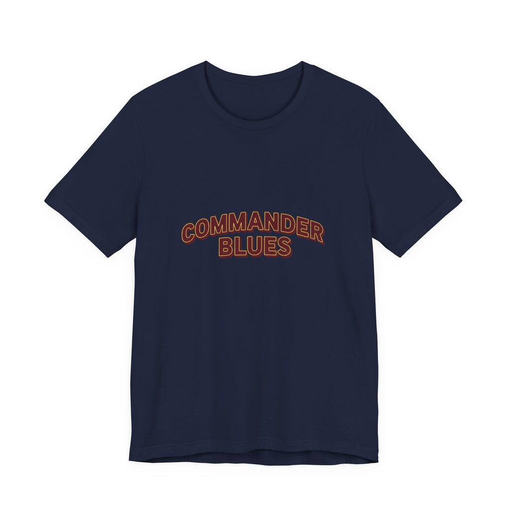 Commander Blues T-Shirt — Retro Script Band Tee