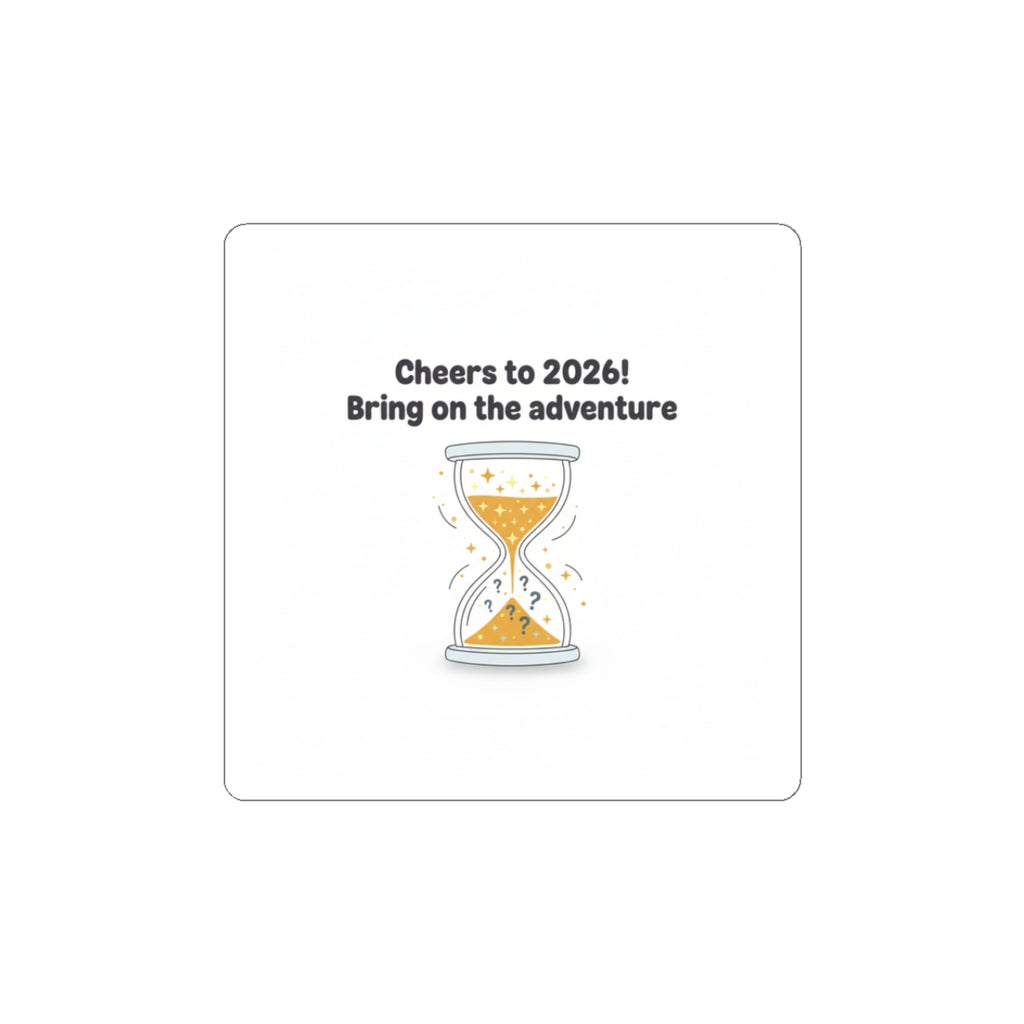 Cheers to 2026 Hourglass Sticker | 2026 goals, new year motivation
