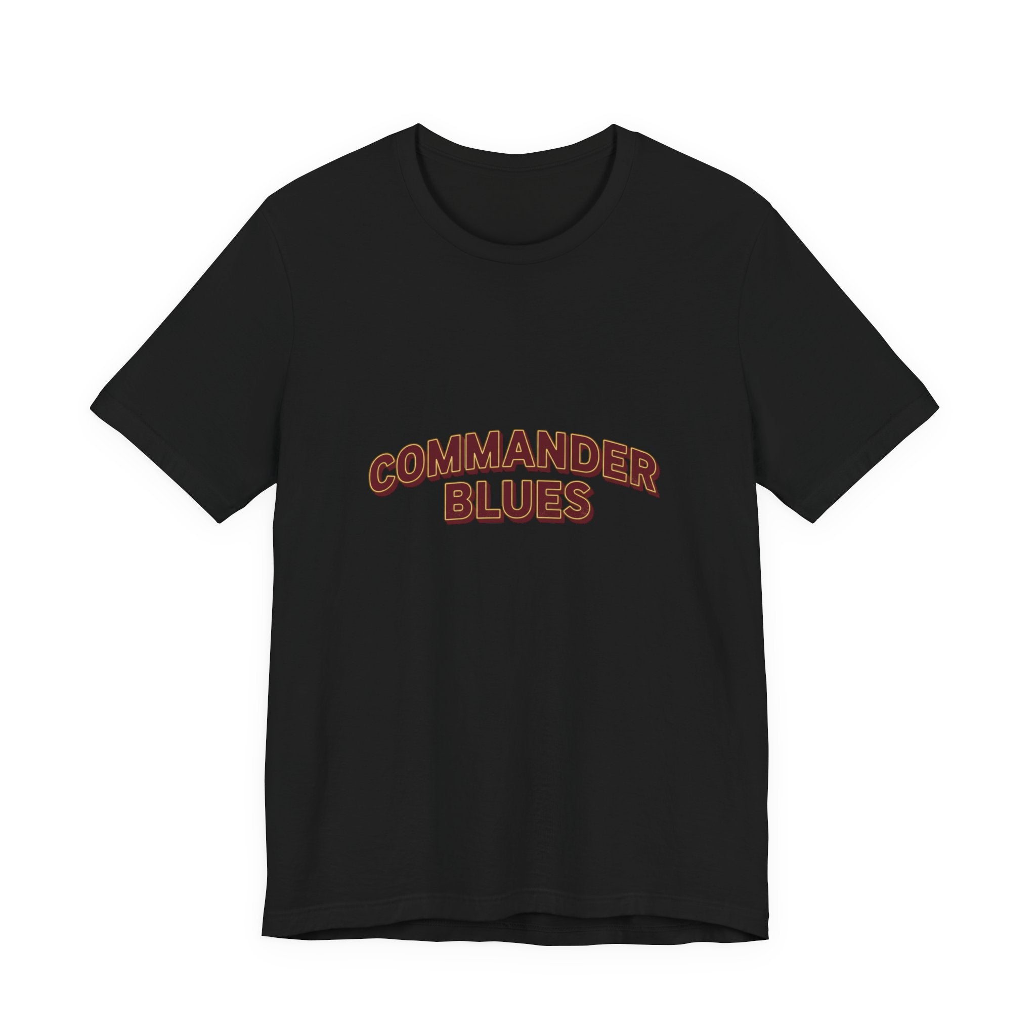 Commander Blues T-Shirt — Retro Script Band Tee