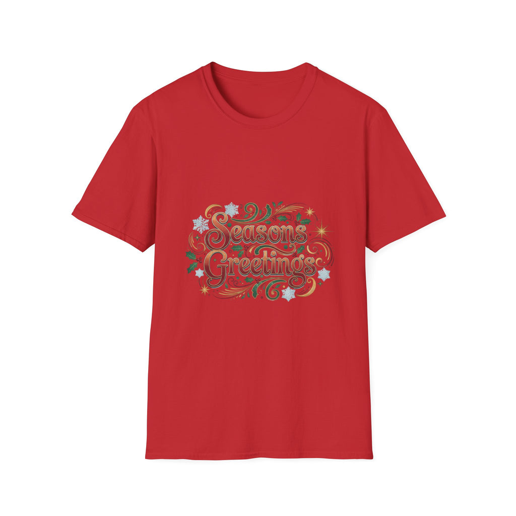 Season's Greetings T-Shirt — Festive Holiday Graphic Tee