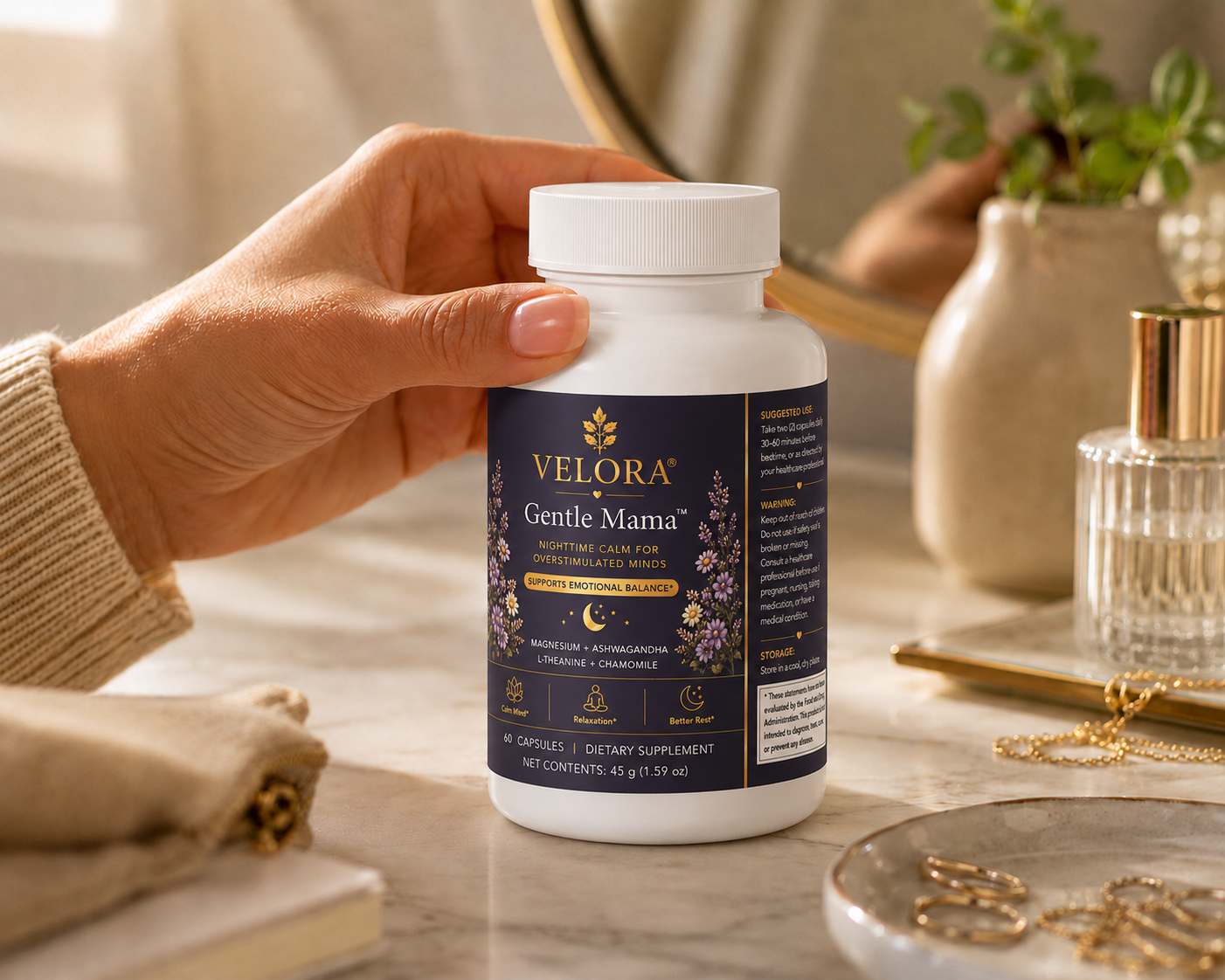 Velora "Gentle Mama" - Feel Calmer, Softer, and more Present again